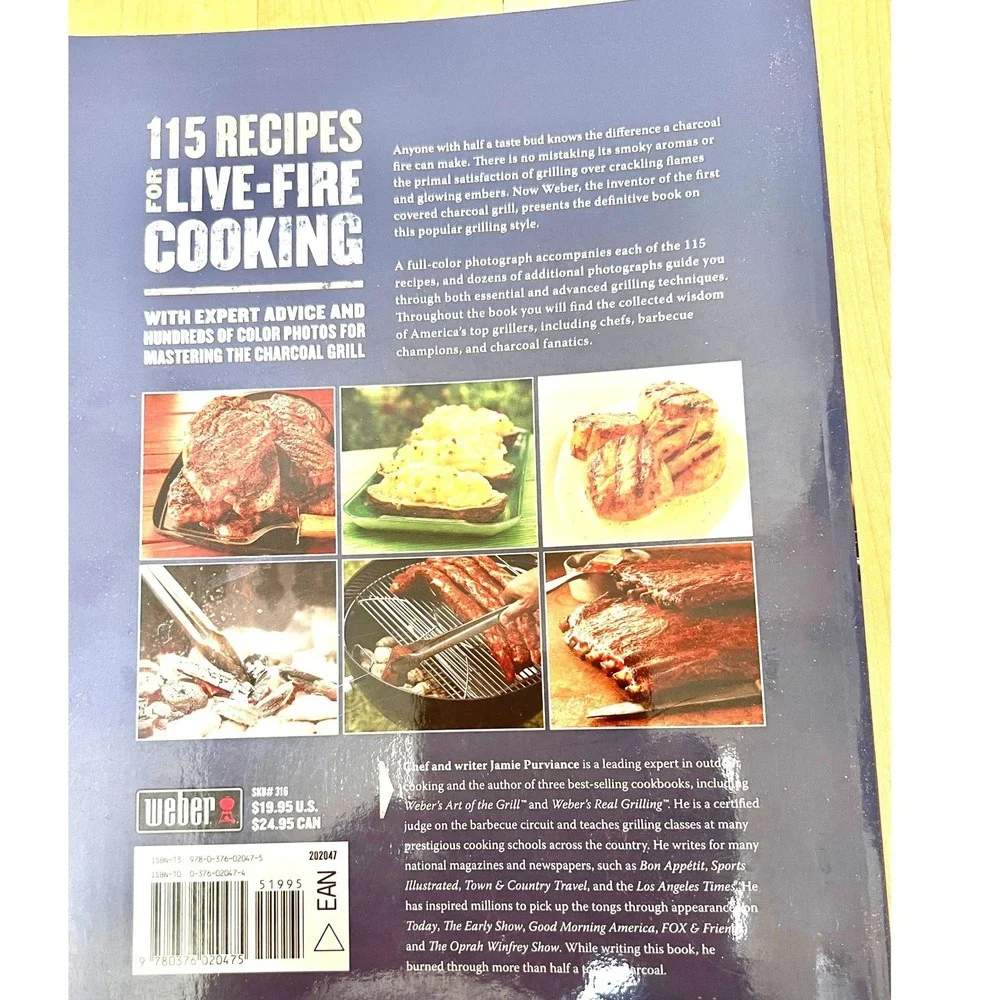 Weber Cookbook Unisex OS Multi Charcoal Grilling‎ Art of Cooking with Live Fire